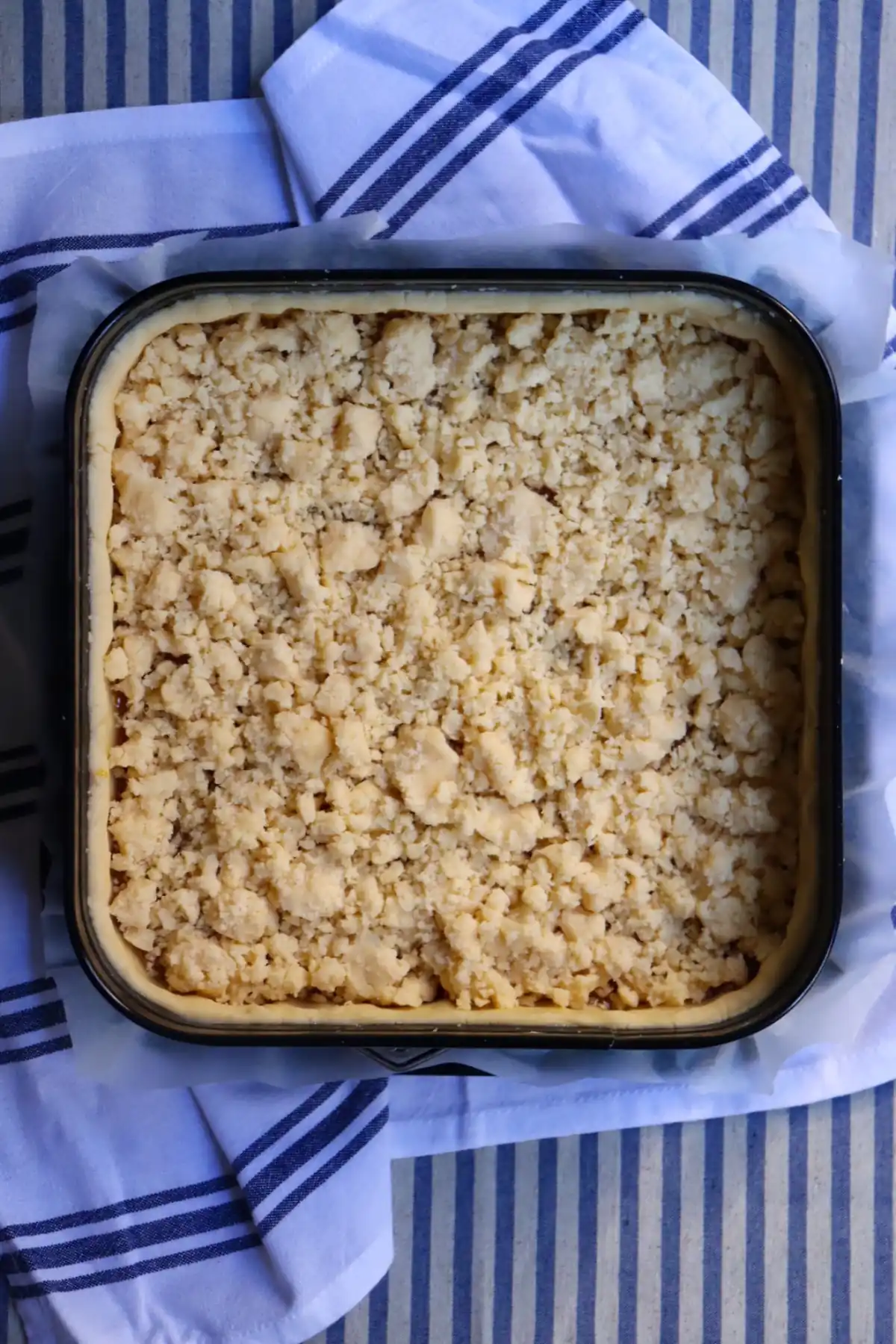 romisbakes recipe Red Peach Crumble