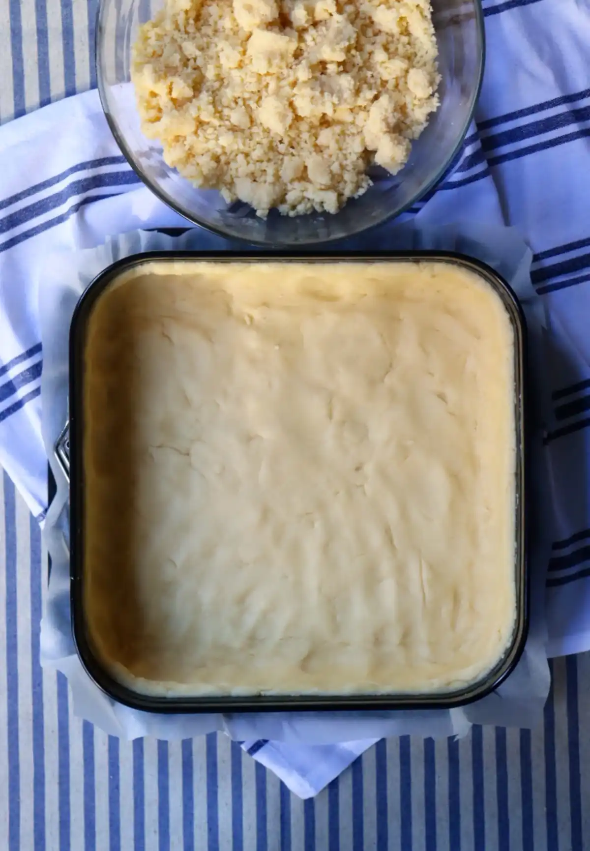 romisbakes recipe Red Peach Crumble