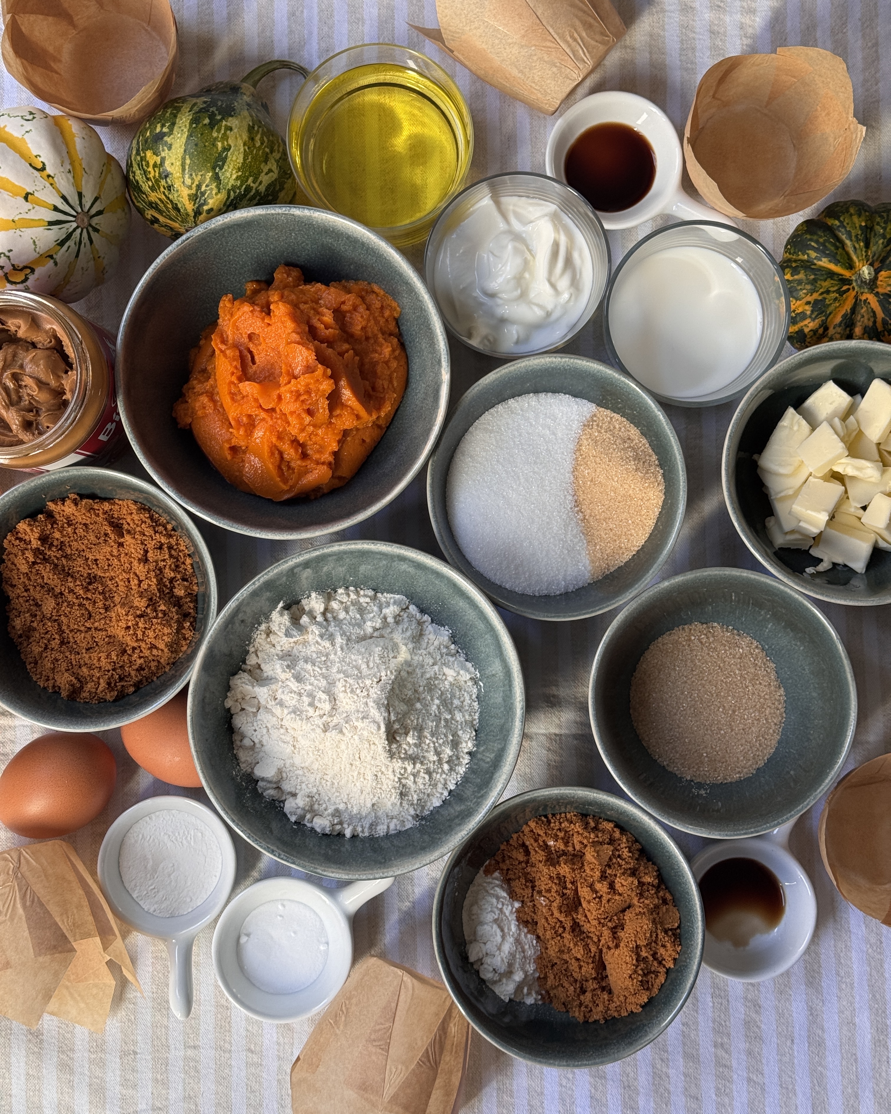 romisbakes recipe Pumpkin and lotus muffins