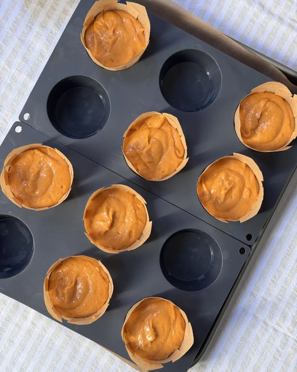 romisbakes recipe Pumpkin and Lotus muffins