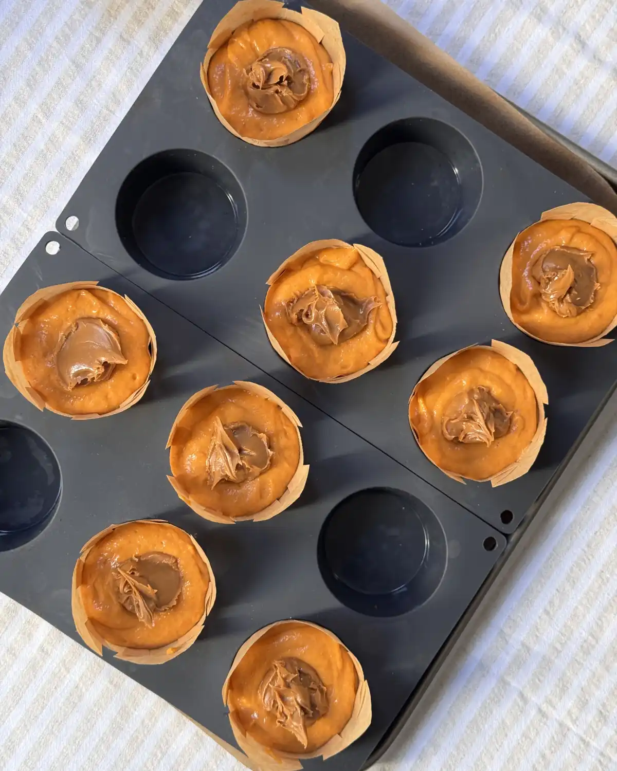 romisbakes recipe Pumpkin and Lotus muffins