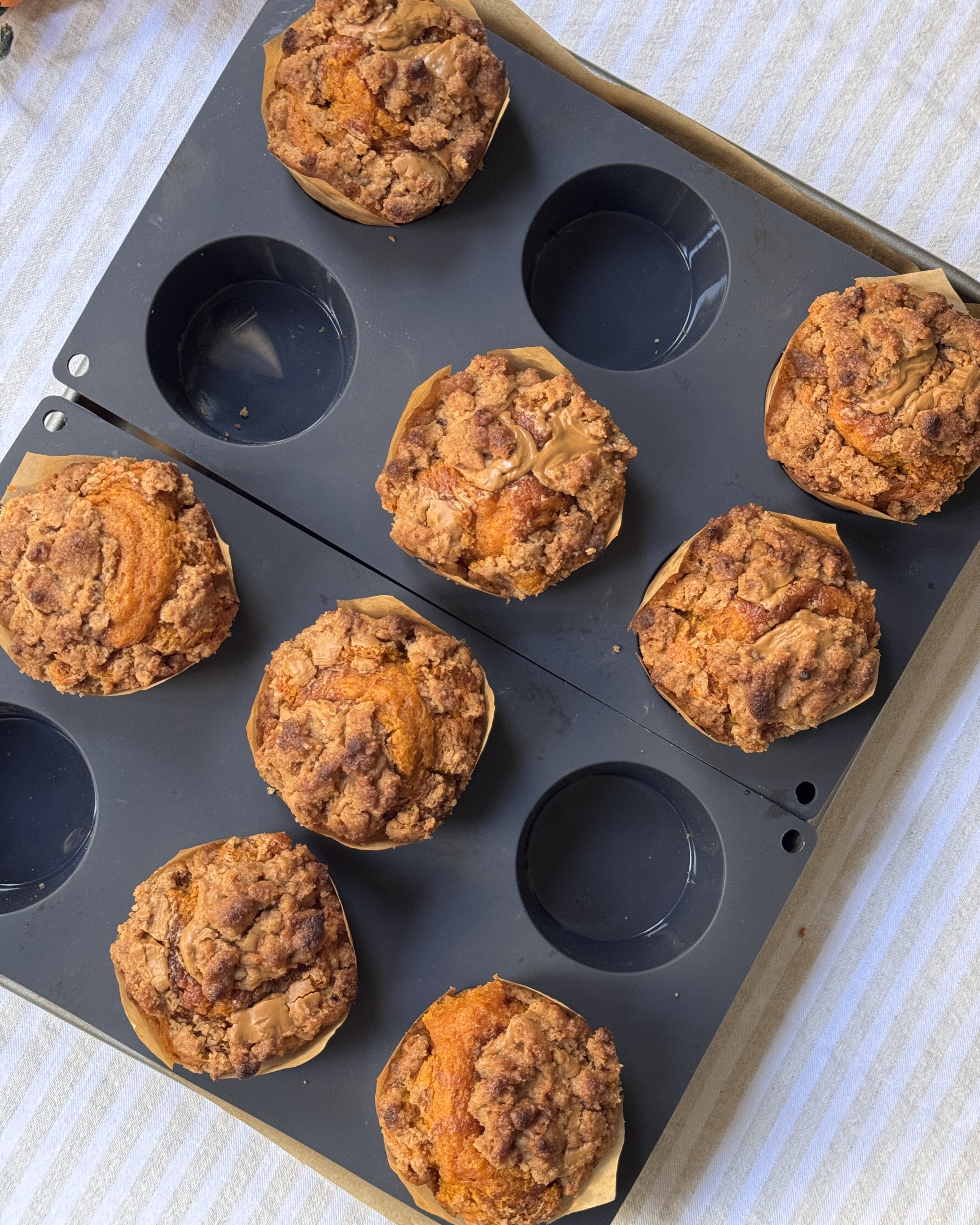romisbakes recipe Pumpkin and lotus muffins