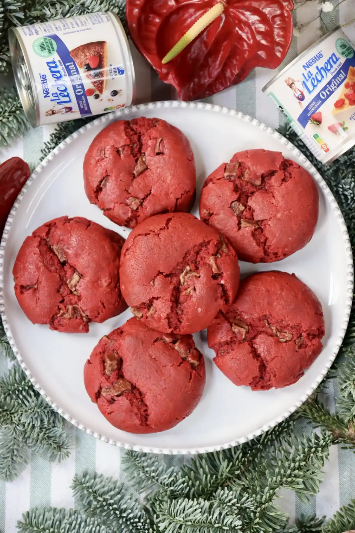 romisbakes recipe Red velvet cookies