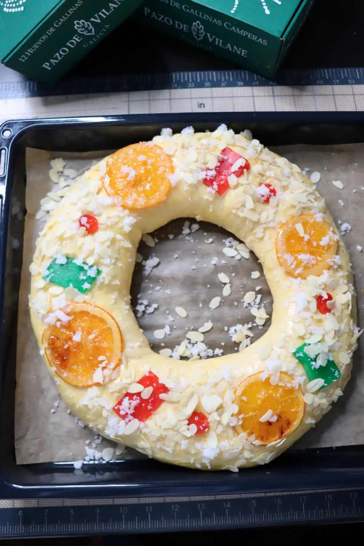 romisbakes recipe Lactose free roscón de reyes