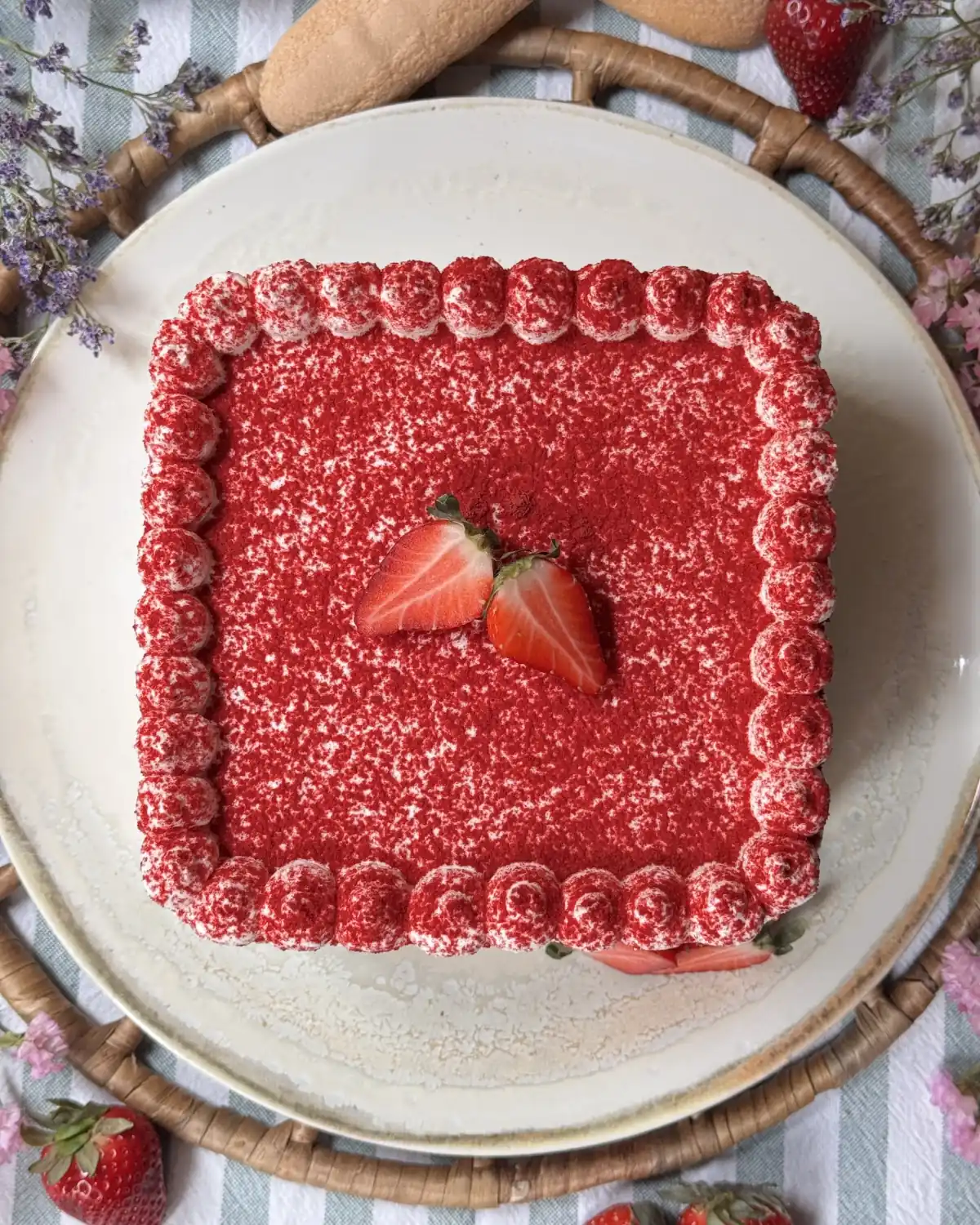 romisbakes receta Tiramisú de fresa