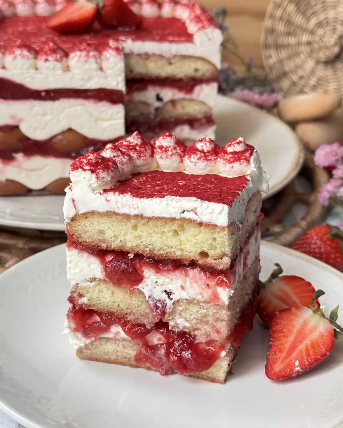 romisbakes receta Tiramisú de fresa