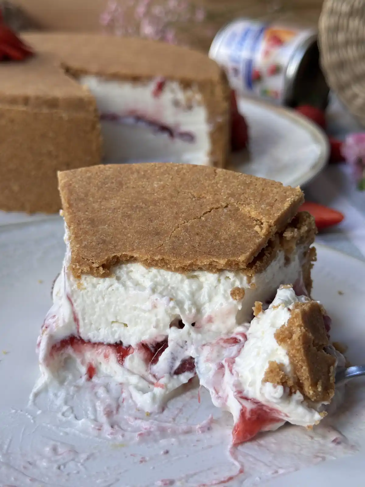 romisbakes recipe Upside down cheesecake