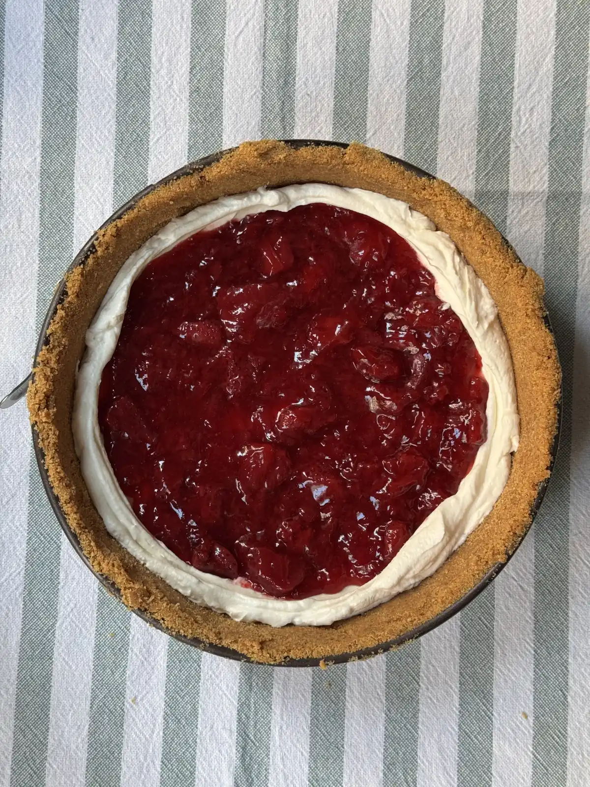 romisbakes recipe Upside down cheesecake