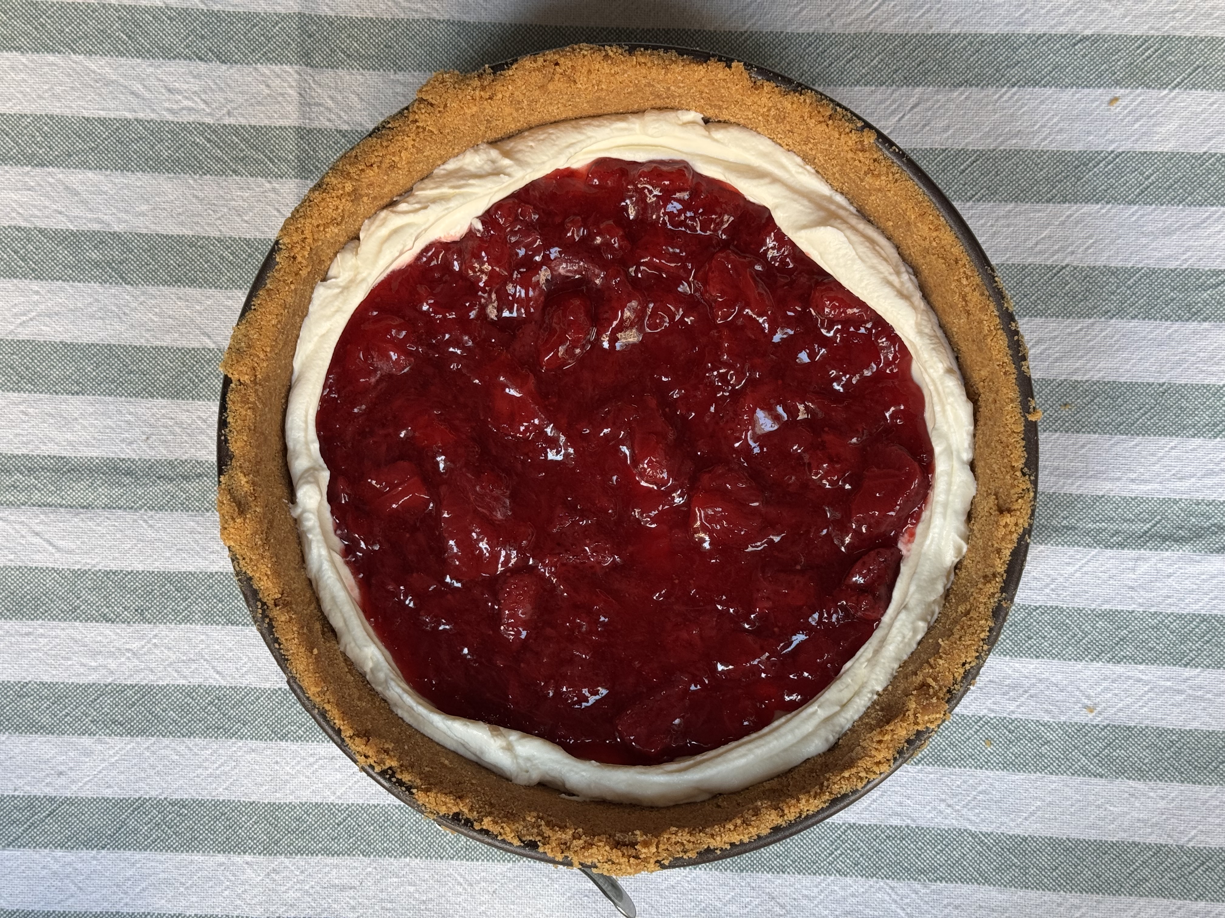 romisbakes recipe Upside down cheesecake