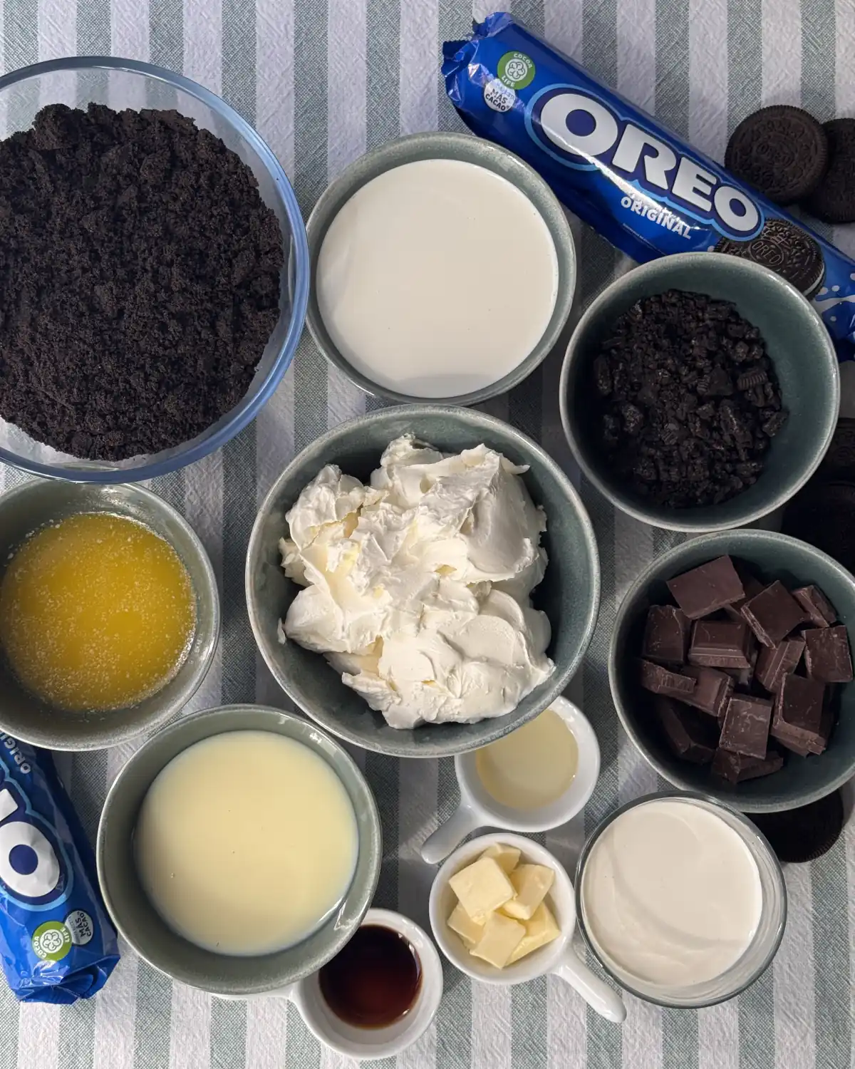 romisbakes recipe Upside Down Oreo Cheesecake