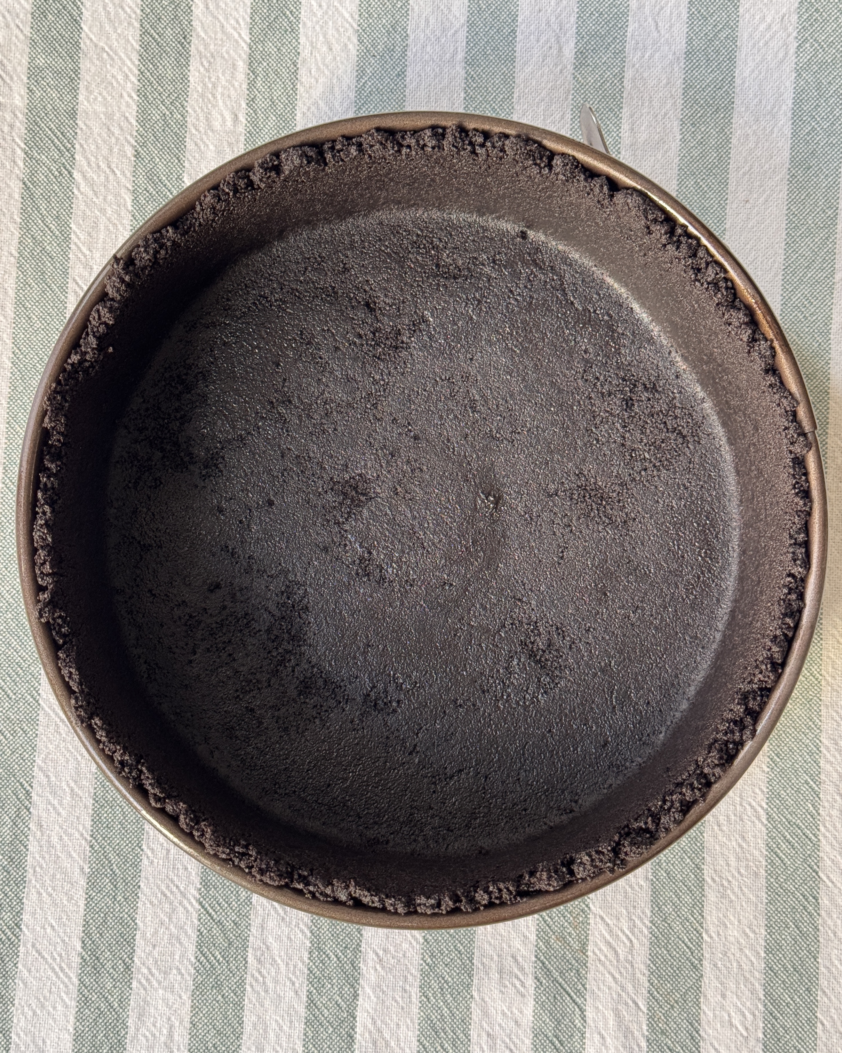 romisbakes recipe Upside down oreo cheesecake