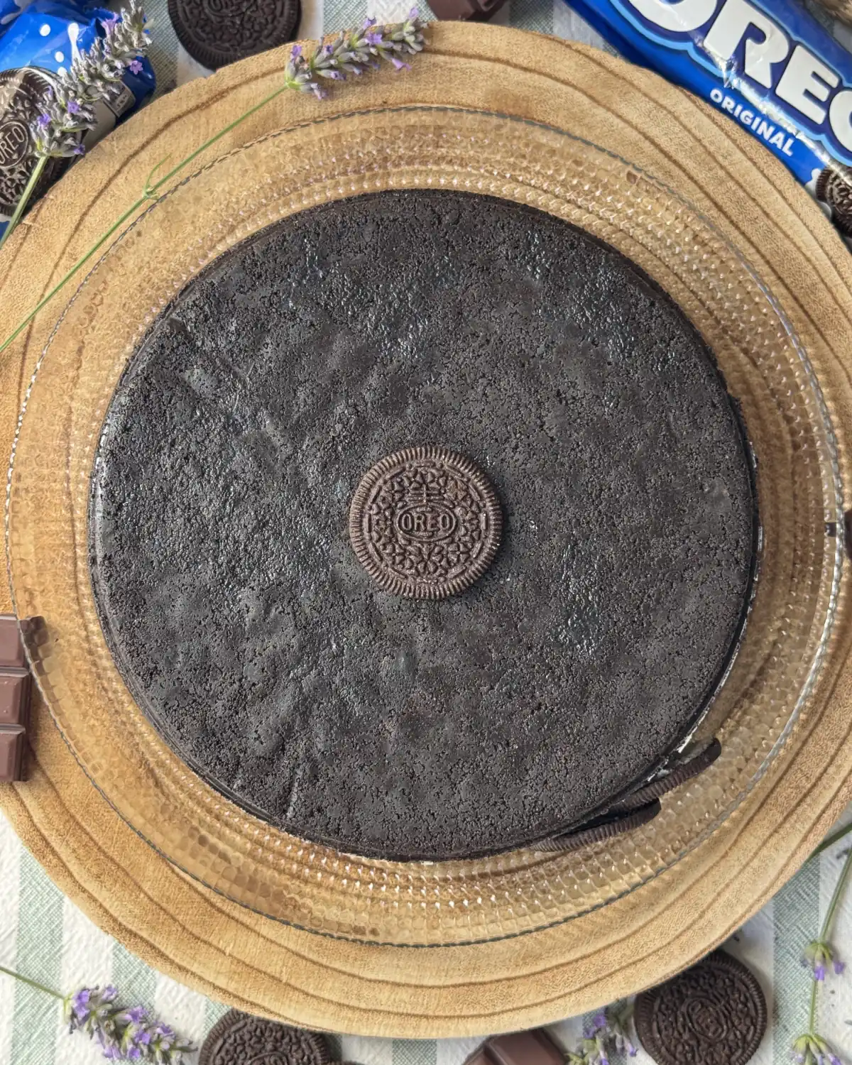 romisbakes recipe Upside Down Oreo Cheesecake