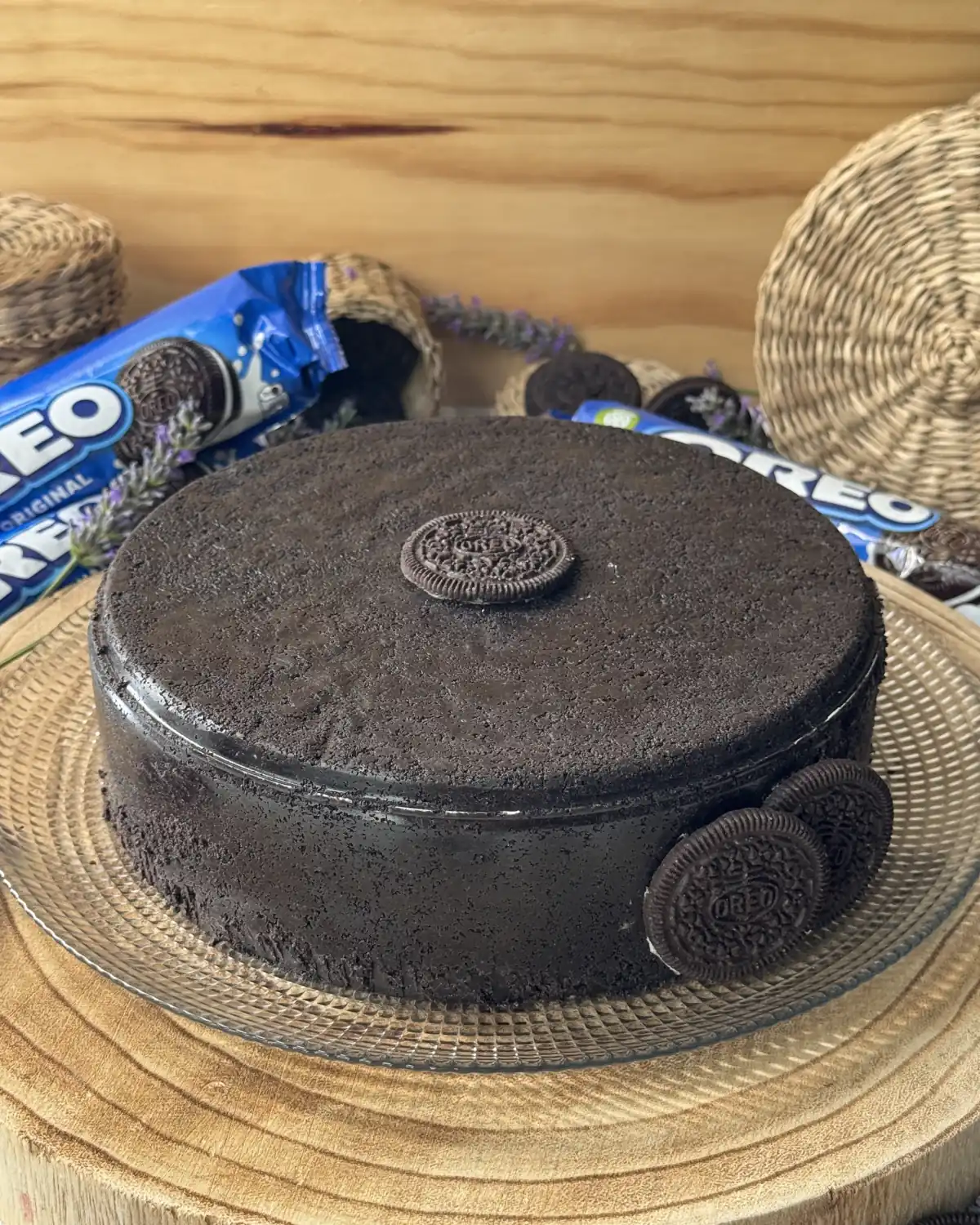 romisbakes recipe Upside Down Oreo Cheesecake