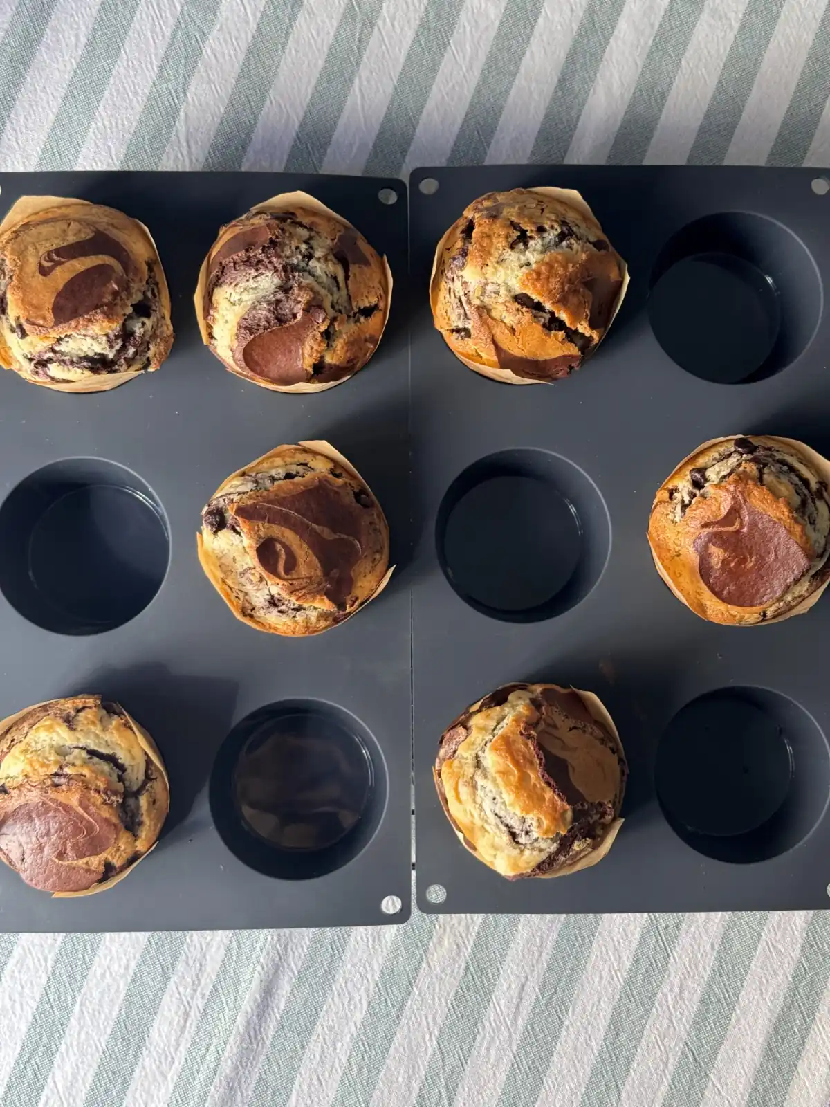 romisbakes receta Muffins de vainilla y chocolate