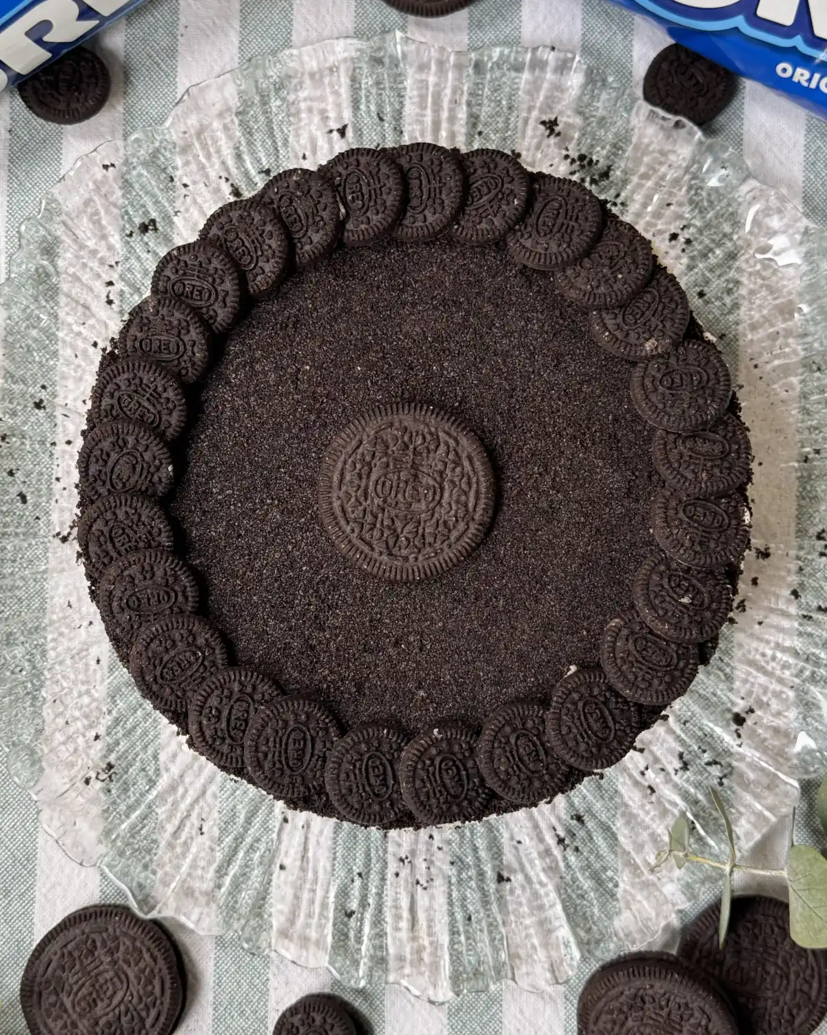 romisbakes recipe Vegan no-bake Oreo cheesecake 🌿