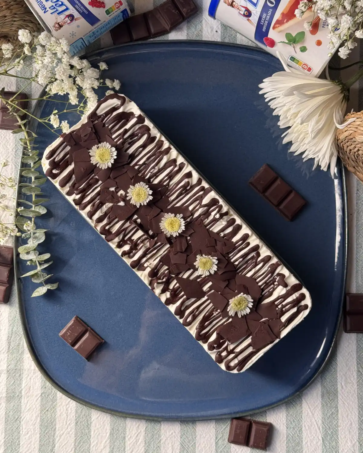 romisbakes recipe Frozen cream, condensed milk and chocolate cake (Viennetta or Comtessa)