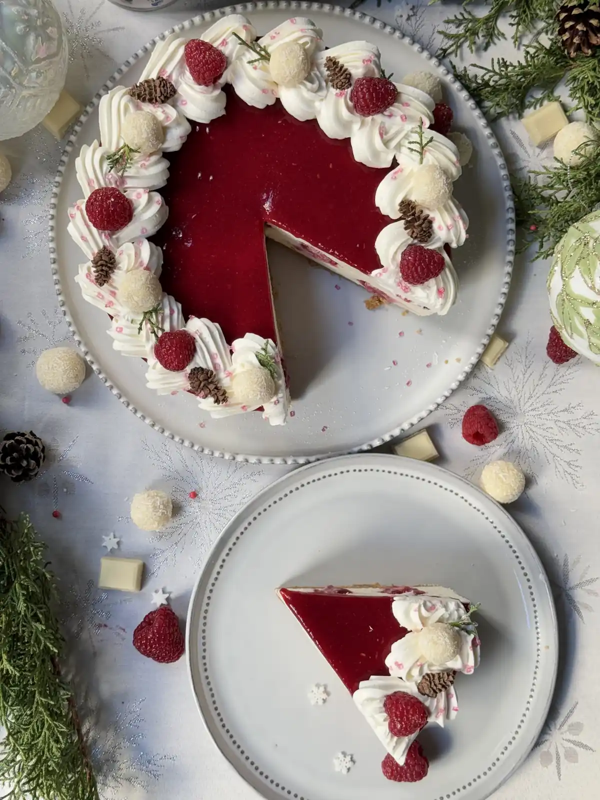romisbakes recipe White chocolate and raspberry cake