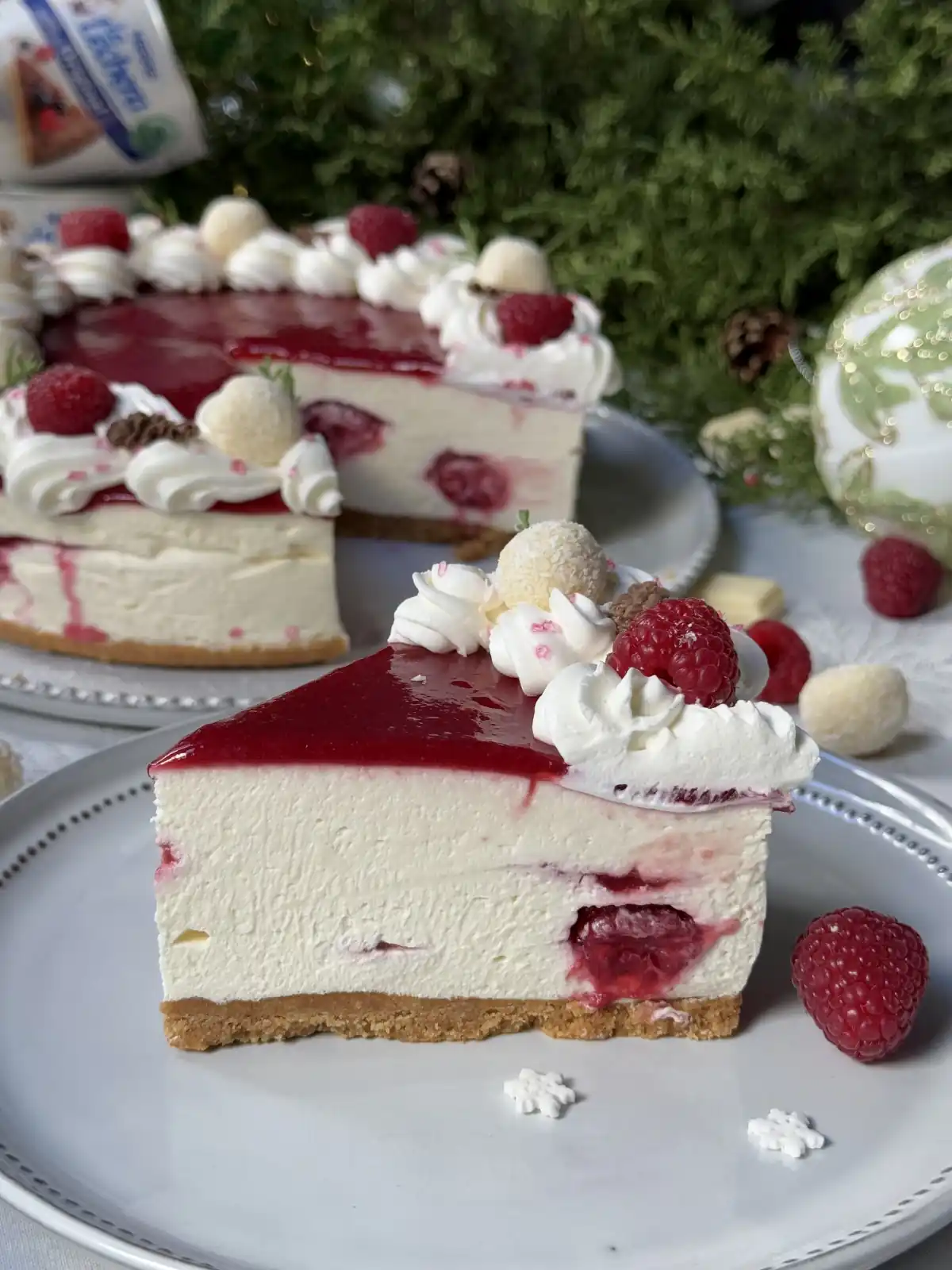 romisbakes recipe White chocolate and raspberry cake