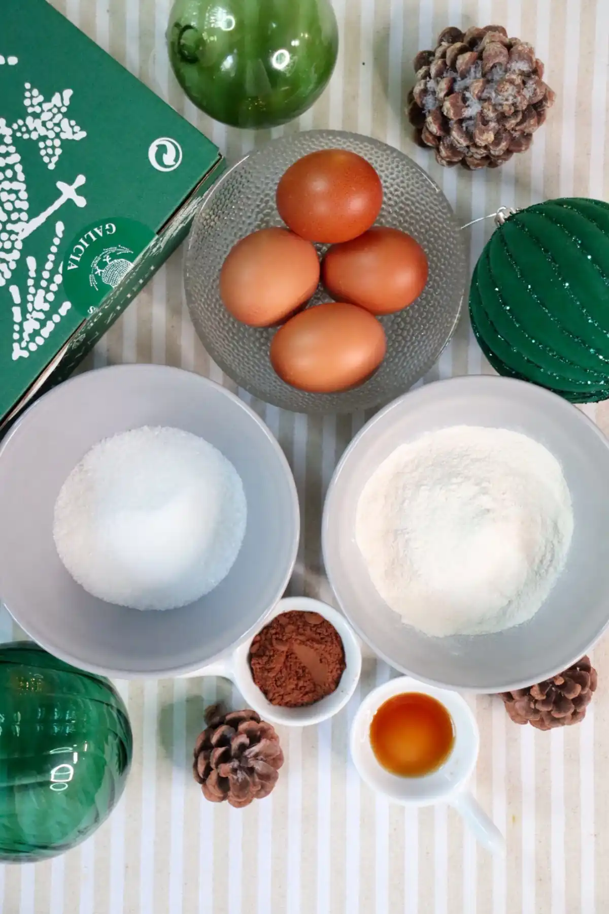 romisbakes recipe Yule log cake