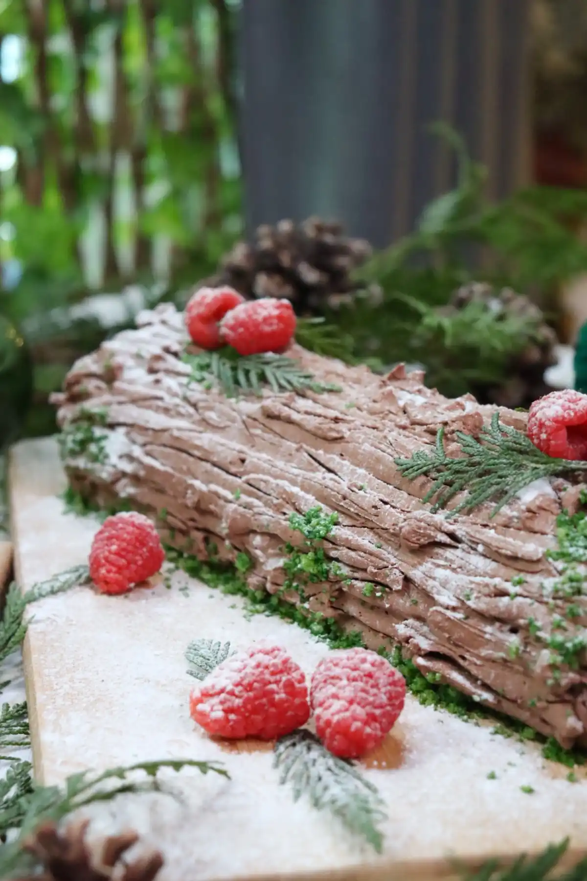 romisbakes recipe Yule log cake