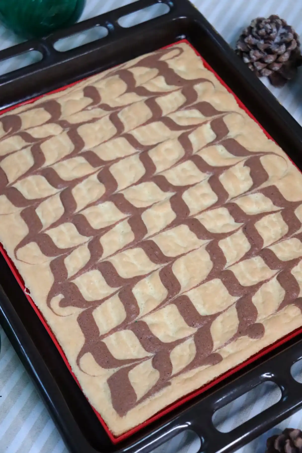 romisbakes recipe Yule log cake